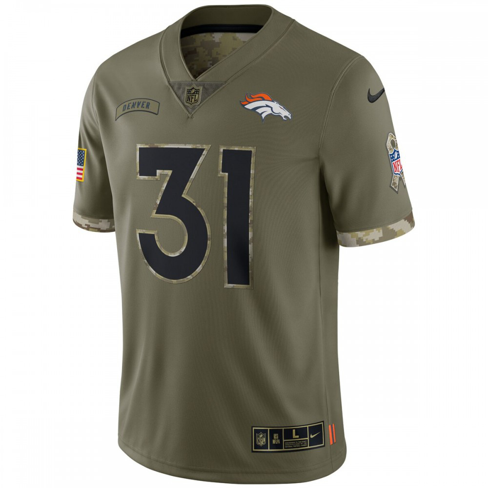 Justin Simmons Denver Broncos Nike 2022 Salute To Service Limited Jersey - Olive-Profan Arena